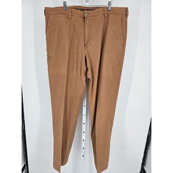 Duluth Trading Co Mens Sz 40x34 Flex Ballroom Khaki Pants Beige - Picture 1 of 5